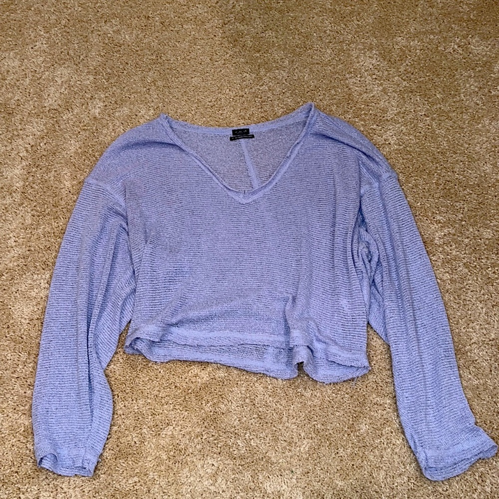 Urban Outfitters purple light weight crop sweater